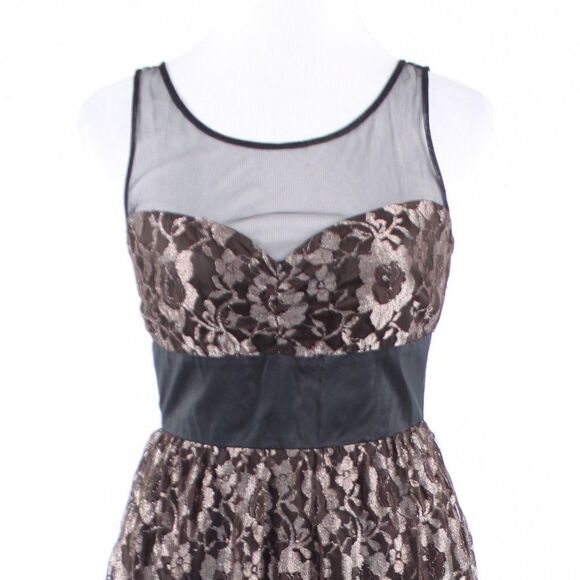 Tracy Reese black A-line dress 2 - Picture 2 of 8